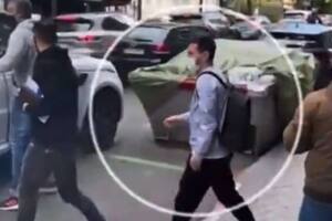 La imagen de Messi saliendo de una clínica de Madrid