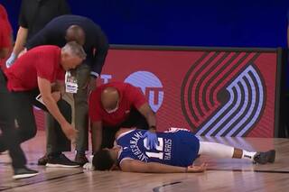 NBA. La brutal caída de Harris que paralizó a todos en "la barrida" a los Sixers