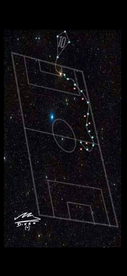 La imagen de una cancha con un barrilete emocionó a todos