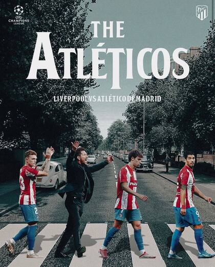 La imagen del Atlético de Madrid imitando a Los Beatles