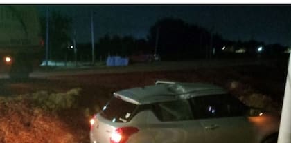 La imagen del auto de Tato Algorta tras el choque