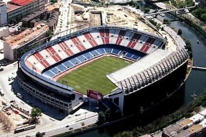 La imagen del estadio Vicente Calderón, cuando todavía estaba en funcionamiento