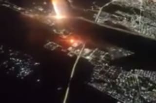 El impactante video desde un avión que registró el inicio del incendio en el polígono industrial