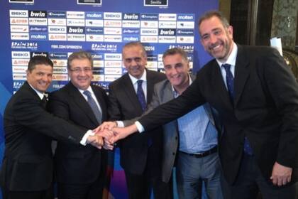 La imagen del grupo B tras el sorteo