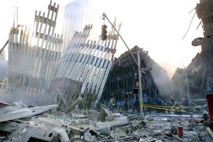 La imagen del Word Trade Center, tras el atentado a las Torres Gemelas el 11 de septiembre de 2001