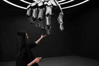 La imagen fue tomada durante una gira de El Mundo de los Robots