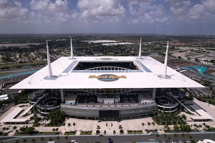 La imagen muestra el Hard Rock Stadiumque será una de las sedes del Mundial de Clubes