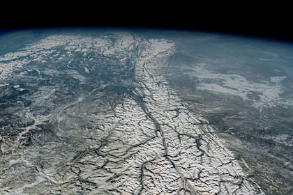 La imagen muestra la parte norte de la mayor cadena montañosa de Norteamérica