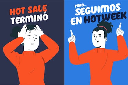 La imagen que compartió la organización del Hot Sale para informar que el sitio seguirá activo hasta el domingo