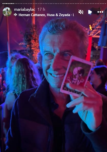 La imagen que compartió la tarotista y artista plástica María Baylac