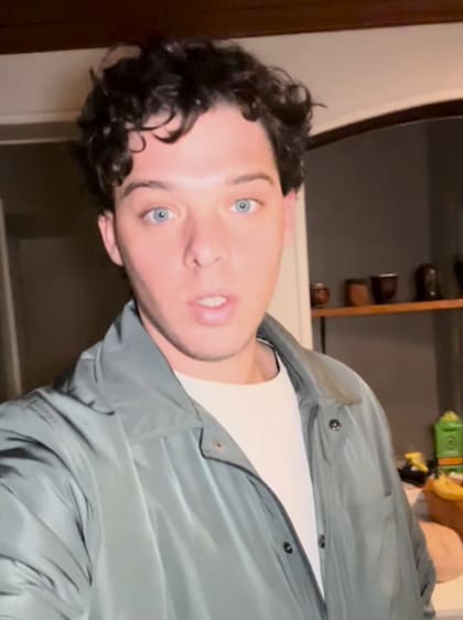 La imagen que compartió Maratea sobre su sobrepeso (Foto: @santimaratea)