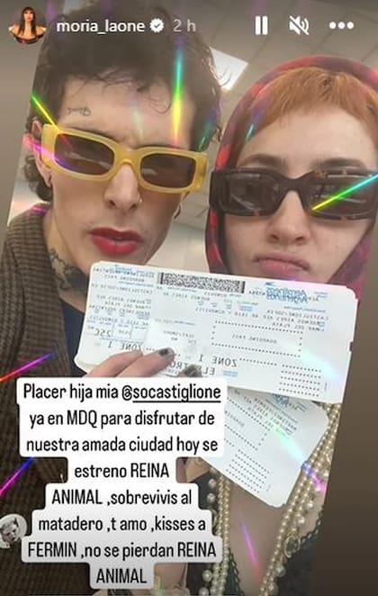 La imagen que compartió Moria Casán en su cuenta de Instagram