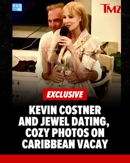 La imagen que prueba el romance entre Costner y Jewel (Foto: Instagram/@tmztv)