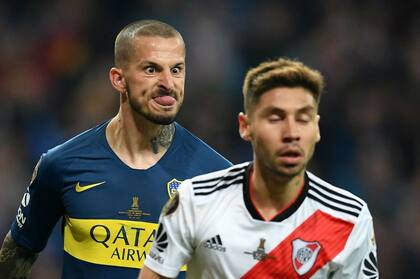 La imagen que se hizo viral en la final de la Libertadores: su reacción después de marcar un gol.