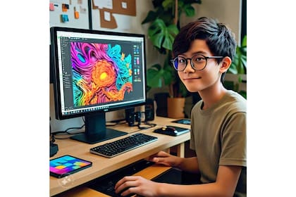 La imagen solicitada a Meta AI