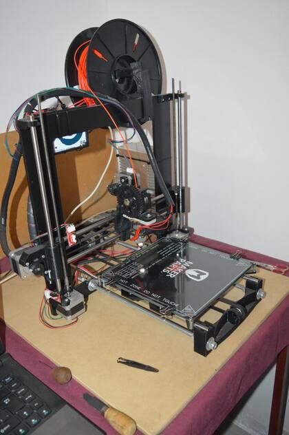 La impreso con que construyó la prótesis