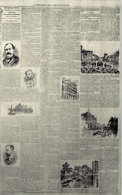 La inauguración de la Avenida de Mayo se celebró el 9 de julio de 1894 y motivó importantes notas en los diarios de la época. Aquí la noticia en La Nación.