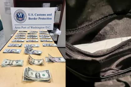 La incautación que registró la CBP de dinero no declarado en viajes