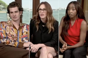 La incómoda reacción de Julia Roberts, Andrew Garfield y Ayo Edebiri durante una entrevista