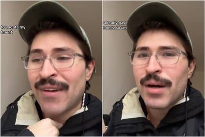 La increíble historia de un tiktoker que firmó un acuerdo con un multimillonario para que le pague tres meses de su alquiler