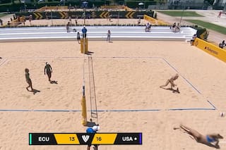 Las seis salvadas imposibles y la definición más extraordinaria del Mundial de Beach Volley