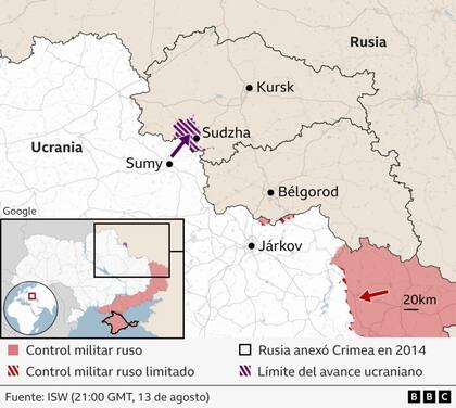 La incursión ucraniana en territorio ruso