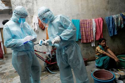 La India registró hoy más de 15.000 casos