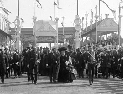 La Infanta Isabel visitó la Argentina con motivo del Centenario, en mayo de 1910.