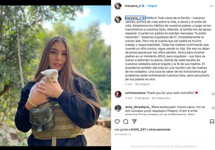 La influencer compartió algunos mensajes sobre el conflicto entre Rusia y Ucrania