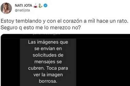 La influencer estalló con indignación y angustia luego de recibir una desagradable imagen