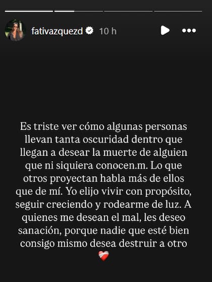 La influencer había negado el romance en sus redes sociales (Foto: @fativazquezd)