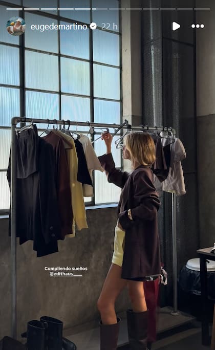 La influencer se mostró muy contenta con el lanzamiento de su marca