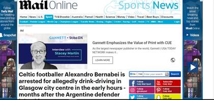 La información de Alexandro Bernabei que publicó Daily Mail