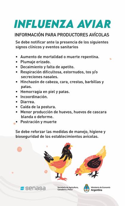 La información para productores avícolas