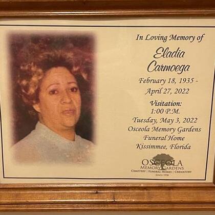 La información que compartió Jackie sobre el funeral de su abuela