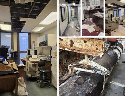 La infraestructura del hospital estaba en estado crítico