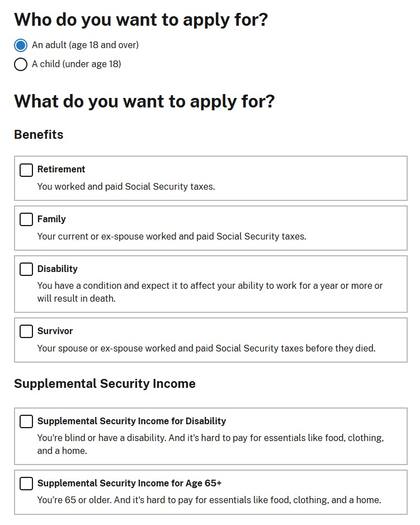 La inscripción a los programas del Seguro Social se inicia en la página oficial de la SSA (Social Security Administration)