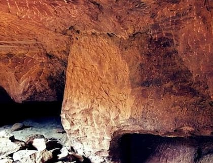 La inscripción estaba grabada en una pared de roca cerca del llamado Sinaí 357 en la Mina L (Foto: Gentileza Universidad Johannes Gutenburg de Maguncia)