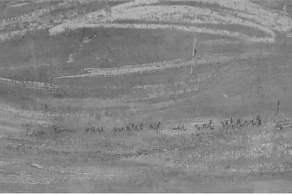 La inscripción fue escrita por Munch
