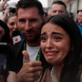 La increíble reacción de la novia de Franco Colapinto al cruzarse con Lionel Messi en el Gran Premio de Miami