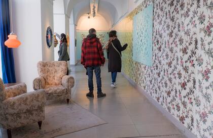La instalación de Gabriel Baggio en la sala vecina al Patio de los Naranjos