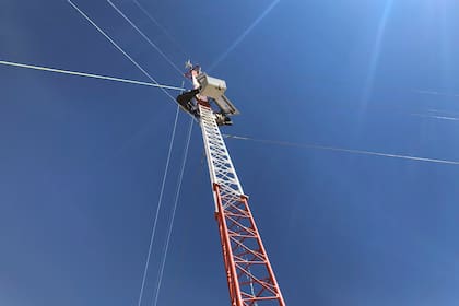 La instalación de la antena en El Cuy, Río Negro, llevó el acceso a Internet en febrero de 2019 a esa población de 540 habitantes