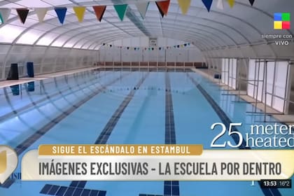 La institución cuenta con pileta olímpica, cancha de fútbol y bádminton (Foto: Captura / América TV)