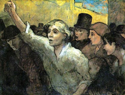 La insurrección, de Honoré Daumier