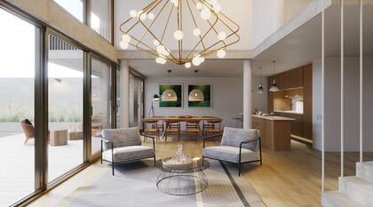 La integración entre el living y la sala de estar es uno de los requisitos más solicitados