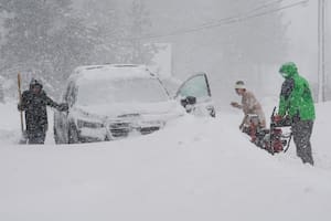 La inteligencia artificial destacó a seis ciudades más propensas a otras a recibir nieve (AP Foto/Brooke Hess-Homeier)
