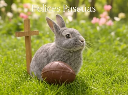 La inteligencia artificial generativa puede ayudar a hacer una tarjeta de Pascuas en poco tiempo (fuente: Grok)