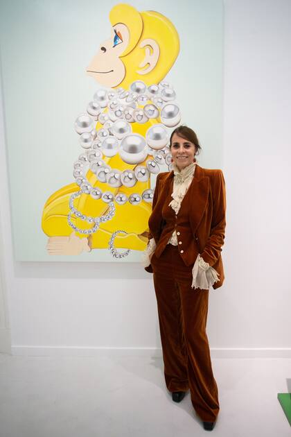 La interiorista Danu Galitó, en Alica Temperley frente a "Moníííísima", Cinthya Cohen