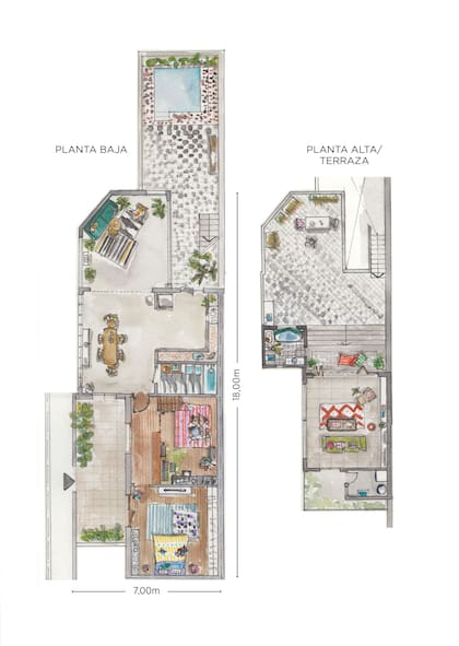 La intervención alcanzó todos los espacios de la propiedad.