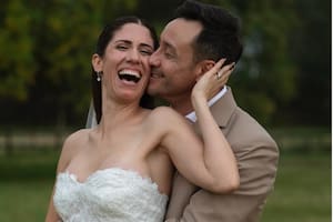 Luciano Pereyra se casó con Julia Rezzuto en una ceremonia íntima en Luján: las mejores fotos